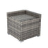 7PC Outdoor Wicker Lounge with Storage Corner (Grey) | Outdoorium