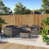 7PC Outdoor Wicker Lounge with Storage Corner (Grey) | Outdoorium
