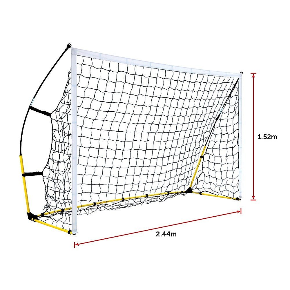 8&#39; x 5&#39; Soccer Football Goal Foot Portable Net Quick Set Up - Outdoorium