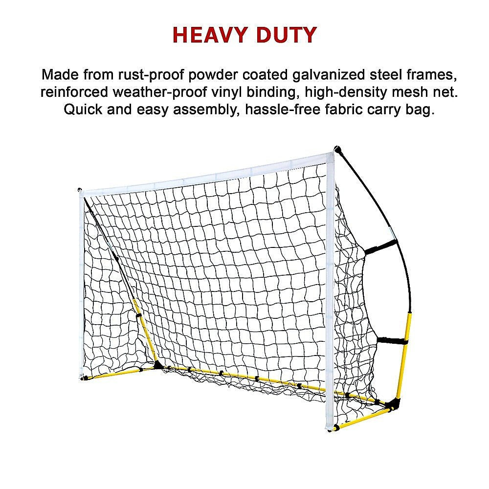 8' x 5' Soccer Football Goal Foot Portable Net Quick Set Up - Outdoorium