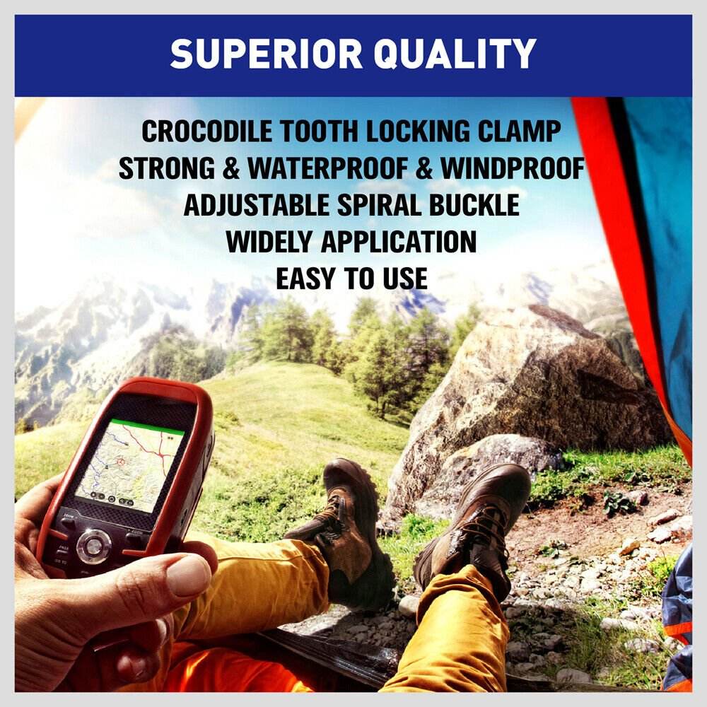8Pc Awning Tarp Clamp Set Clips Hangers Survival Tent Emergency Grommet | Outdoorium