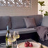 8PCS Outdoor Furniture Modular Lounge Sofa Lizard - Black | Furniture > Outdoor