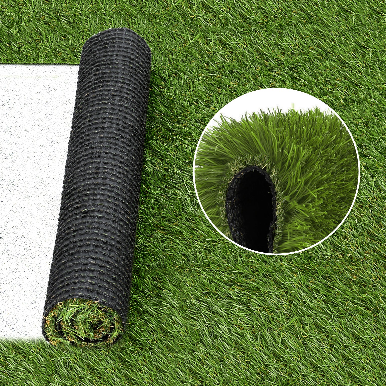 Prime Turf Artificial Grass 30mm 2mx5m 20SQM Synthetic Fake Lawn Turf Plastic Plant 4-coloured