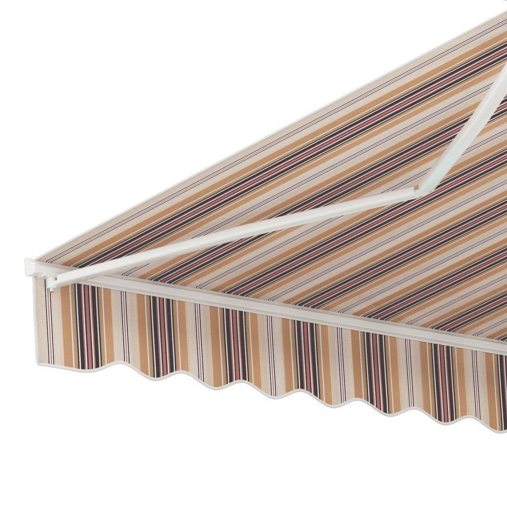 Instahut Retractable Folding Arm Awning Manual Sunshade 3Mx2.5M Beige Brown | Outdoorium