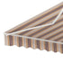Instahut Retractable Folding Arm Awning Manual Sunshade 3Mx2.5M Beige Brown | Outdoorium