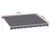 Instahut Retractable Folding Arm Awning Manual Sunshade 3.5M X 3M Grey