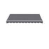Instahut Retractable Folding Arm Awning Manual Sunshade 3.5M X 3M Grey