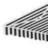 Instahut Retractable Folding Arm Awning Manual Sunshade 4Mx3M Grey White - Outdoorium