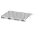 Instahut Retractable Folding Arm Awning Manual Sunshade 4.5Mx3M Grey White