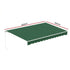 Instahut Retractable Folding Arm Awning Manual Sunshade 5Mx3M Dark Green