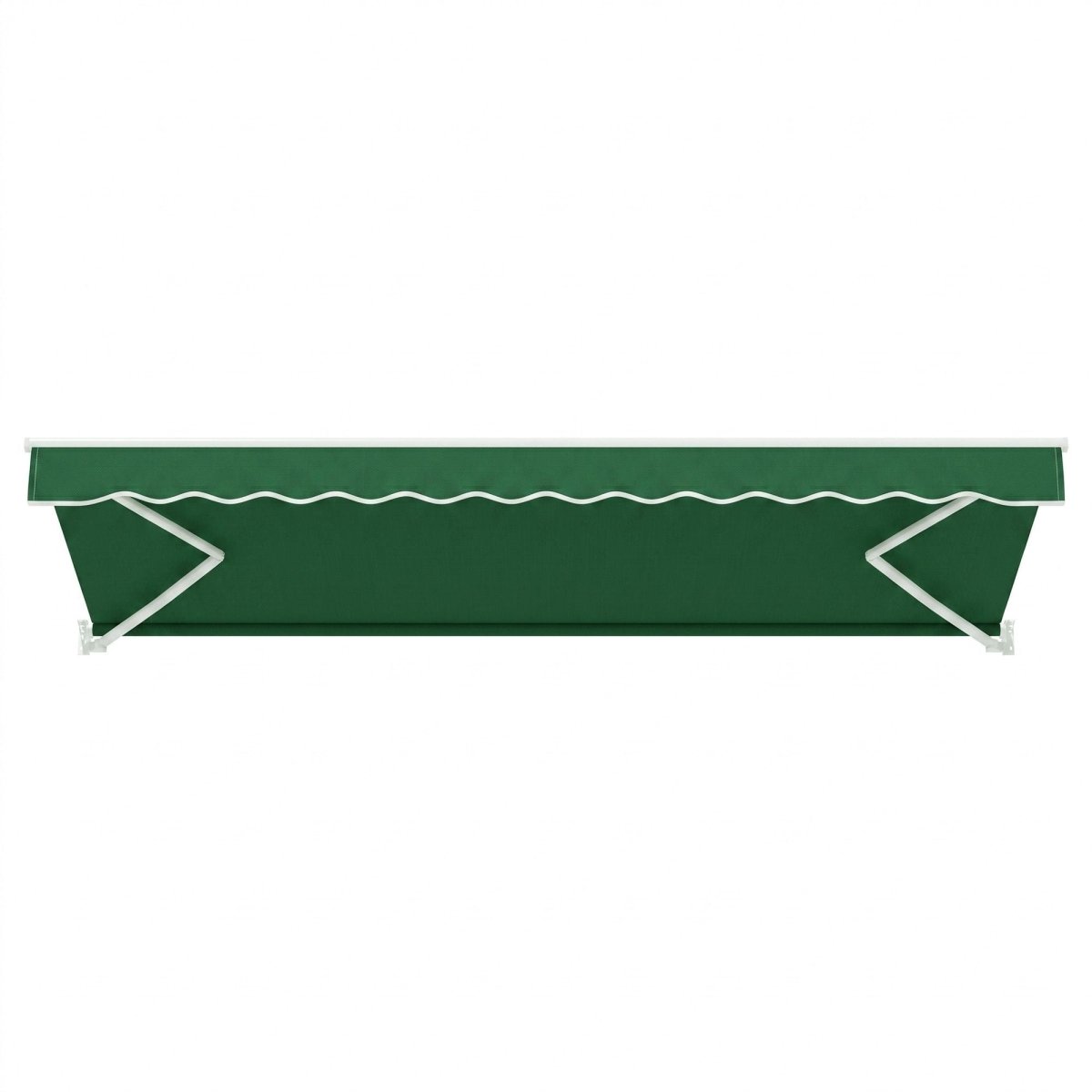 Instahut Retractable Folding Arm Awning Manual Sunshade 5Mx3M Dark Green
