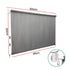 Instahut 3X2.5M HDPE Straight Drop Awning Outdoor Roller Blind Shade Screen Grey