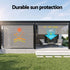 Instahut 3X2.5M HDPE Straight Drop Awning Outdoor Roller Blind Shade Screen Grey