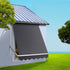 Instahut 1.8 × 2.1m grey motorised pivot arm window awning – product view