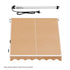 Instahut 2.1 × 2.1m beige motorised pivot arm window awning – additional product image 4