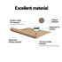 Instahut 2.1 × 2.1m beige motorised pivot arm window awning – additional product image 6