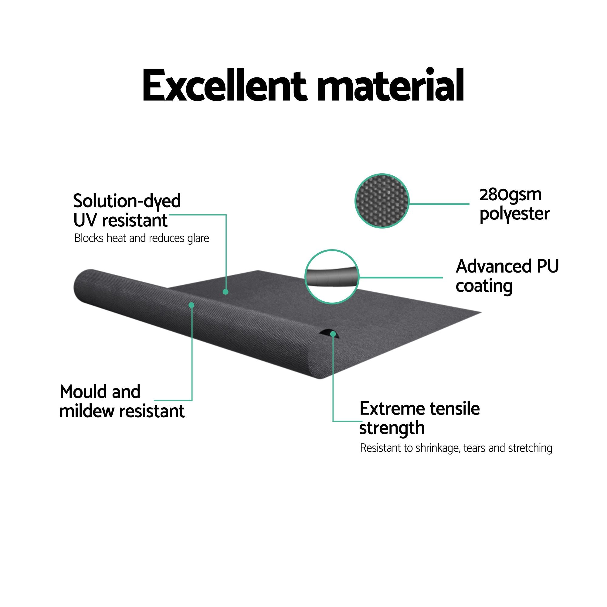 Instahut 2.4 × 2.1m grey motorised pivot arm window awning – additional product image 6