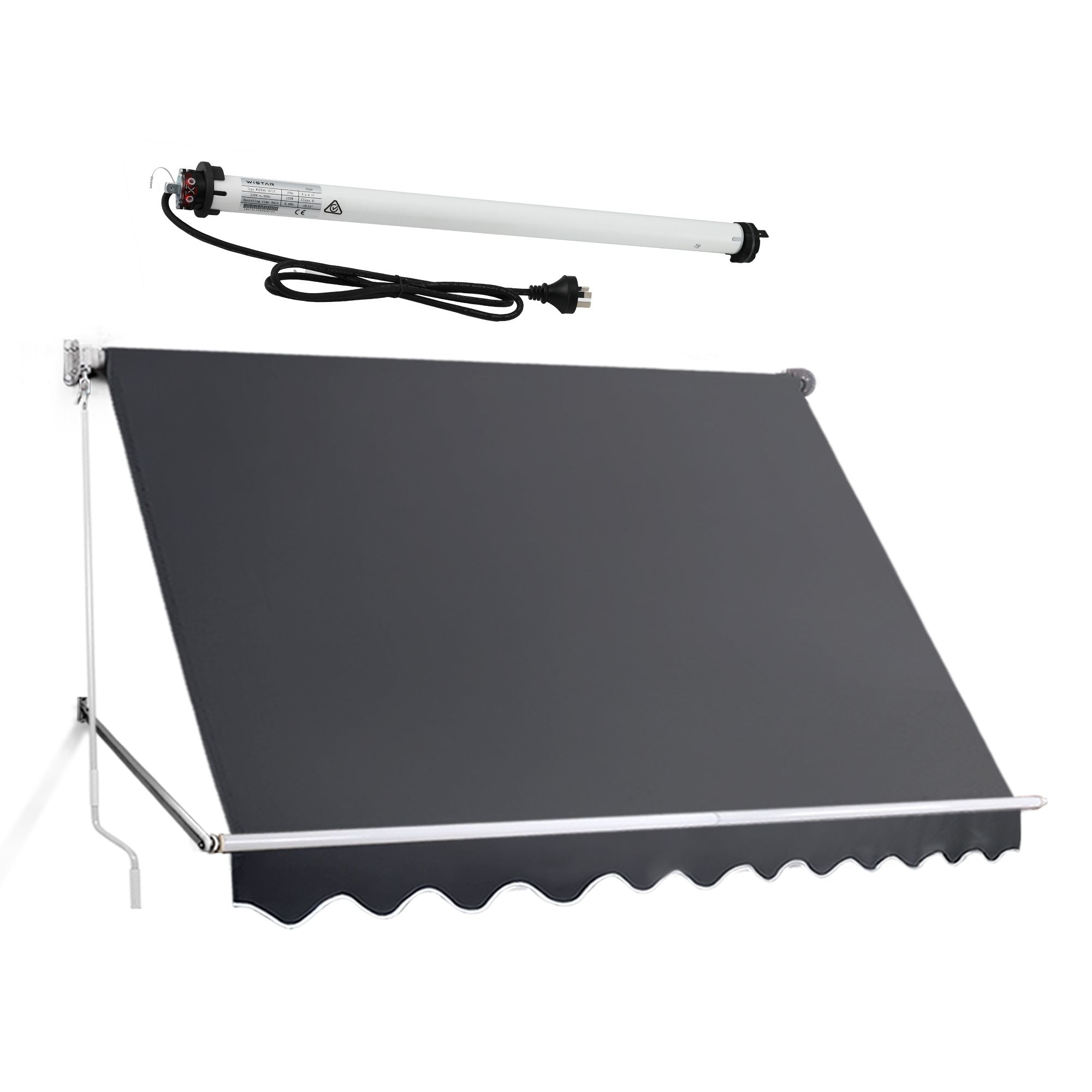 Instahut 2.8 × 2.1m grey motorised pivot arm window awning – additional product image 2