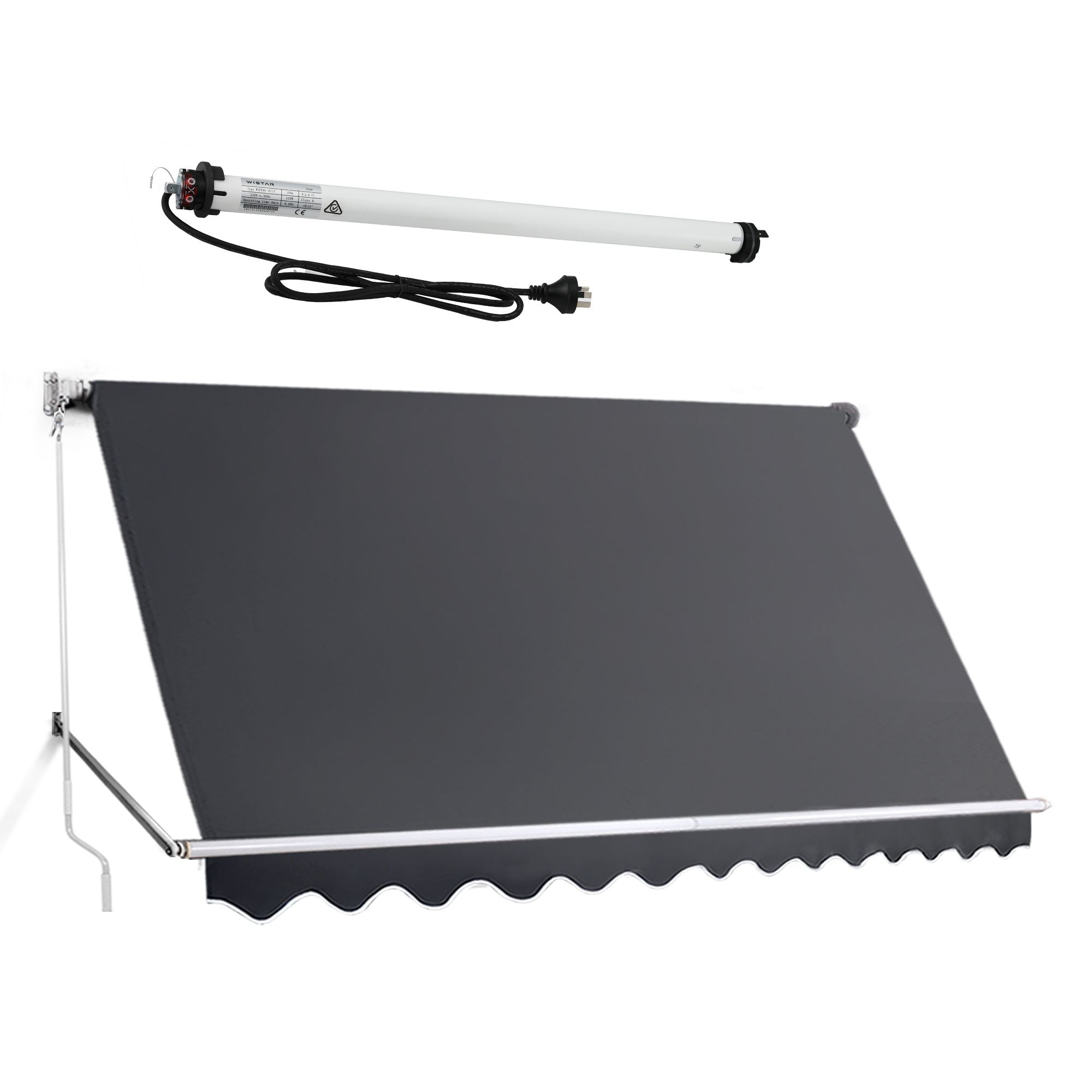 Instahut 3.1 × 2.1m grey motorised pivot arm window awning – additional product image 2