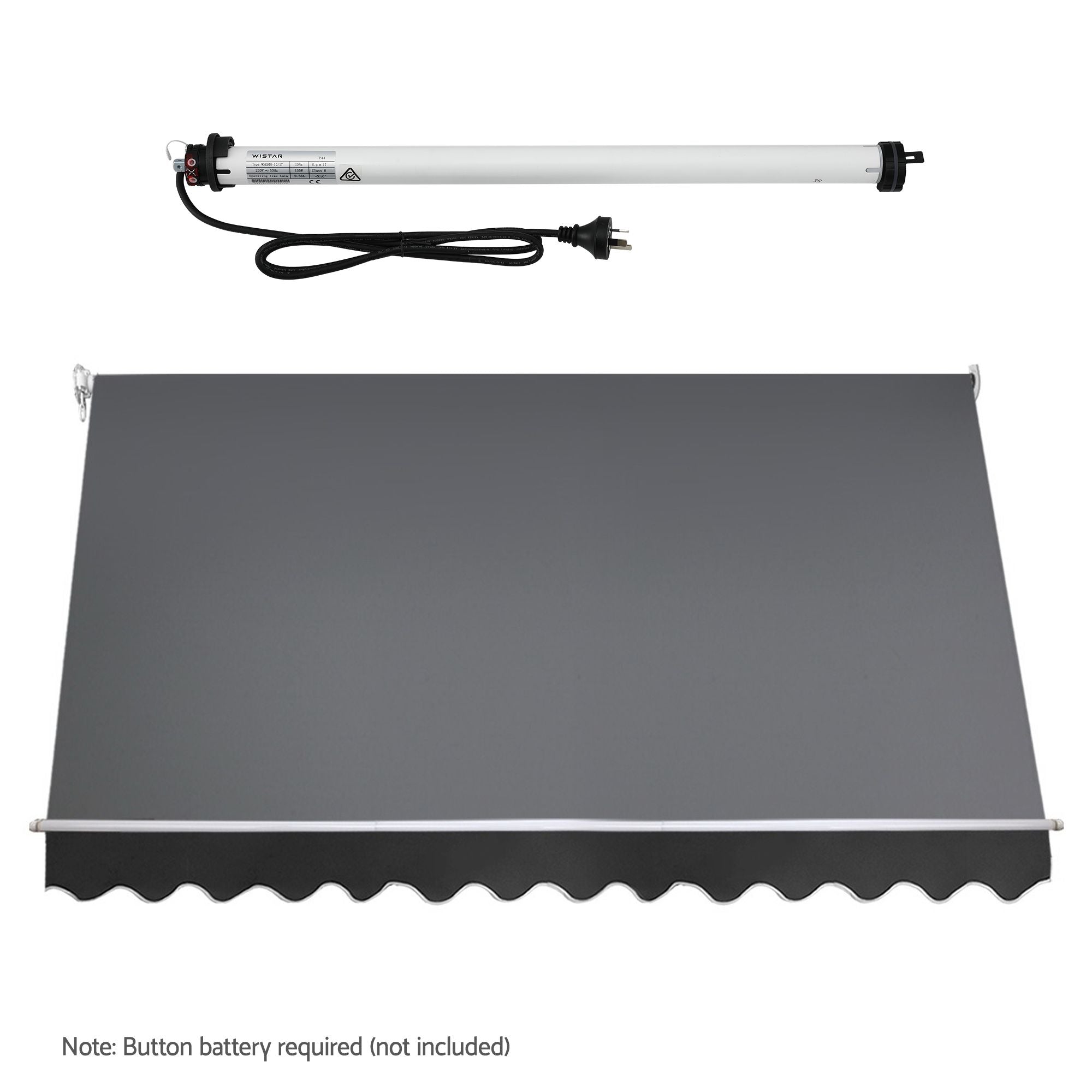 Instahut 3.1 × 2.1m grey motorised pivot arm window awning – additional product image 4