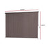 Instahut 3X2.5M Outdoor Blinds Awning Roll Down Retractable Knit Fabric Outdoor Blinds Window Shade Brown