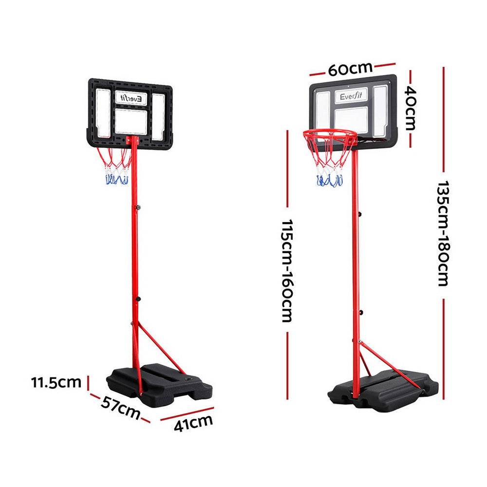 Everfit 1.6M Kids Basketball Hoop Stand System Portable - Outdoorium