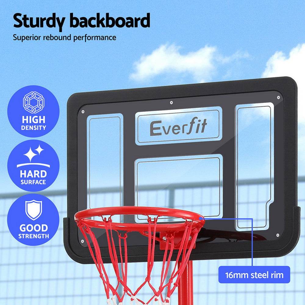 Everfit 1.6M Kids Basketball Hoop Stand System Portable - Outdoorium