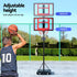 Everfit 2.6M Basketball Hoop Stand System Portable Kid - Outdoorium