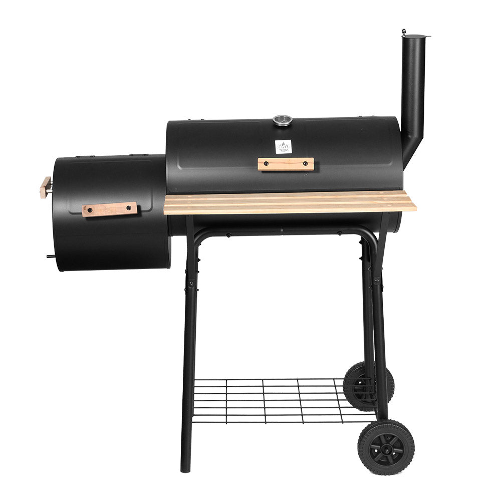 Grillz 2-in-1 offset charcoal BBQ smoker - image 3
