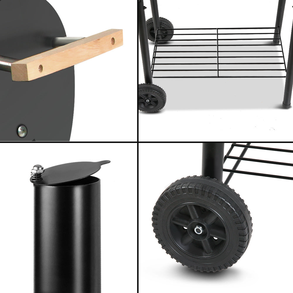 Grillz 2-in-1 offset charcoal BBQ smoker - image 7