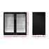 Devanti 198L Bar Fridge Dual Glass Door w/Light Black