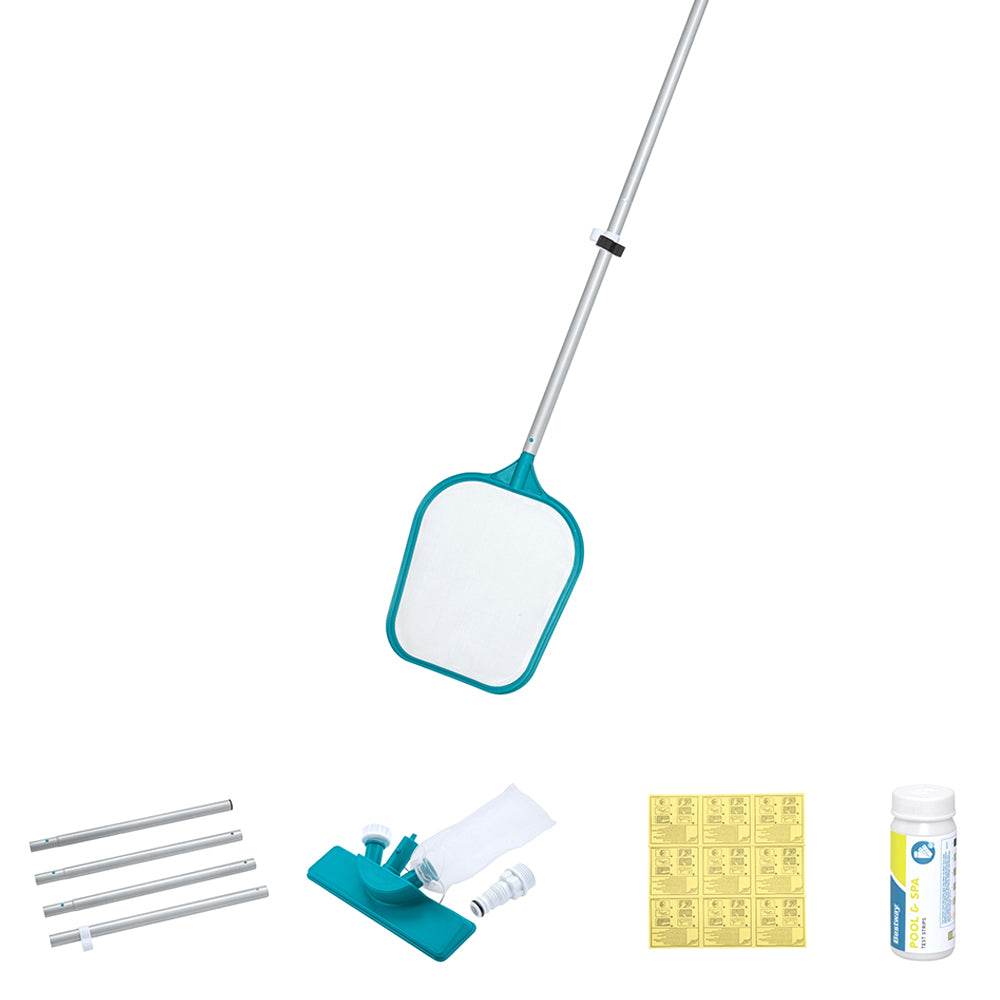 Bestway Pool Cleaner Vacuum Chemical Dispenser Thermometer Swimming Pools Cleaning Kit | Outdoorium