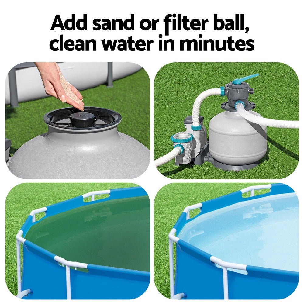 Bestway Pool Pump Sand Filter 3000GPH 11355L/H Pools Flowclear™ Filters | Home & Garden > Pool & Accessories > Swimming Pools