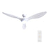 Devanti 52'' Ceiling Fan DC Motor w/Light w/Remote - White