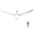 Devanti 64'' Ceiling Fan DC Motor w/Light w/Remote - White