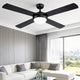 Devanti 52'' Ceiling Fan AC Motor w/Light w/Remote - Black
