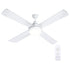 Devanti 52'' Ceiling Fan AC Motor w/Light w/Remote - White