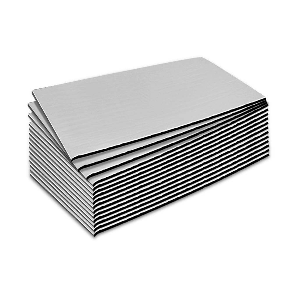 Weisshorn Butyl Car Sound Deadener Mat Heat Insulation Sound Deadening 32CM X 50CM X 12pcs - Outdoorium