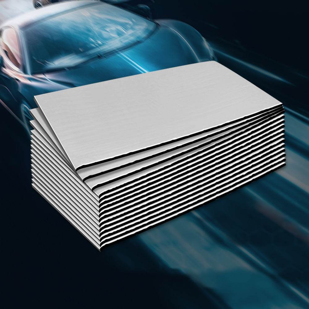 Weisshorn Butyl Car Sound Deadener Mat Heat Insulation Sound Deadening 32CM X 50CM X 12pcs | Outdoorium