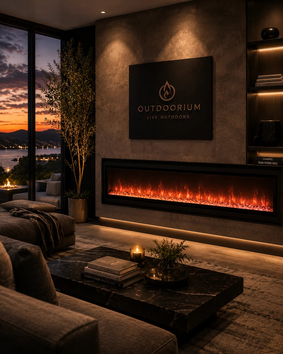 Electric Fireplaces | Outdoorium 