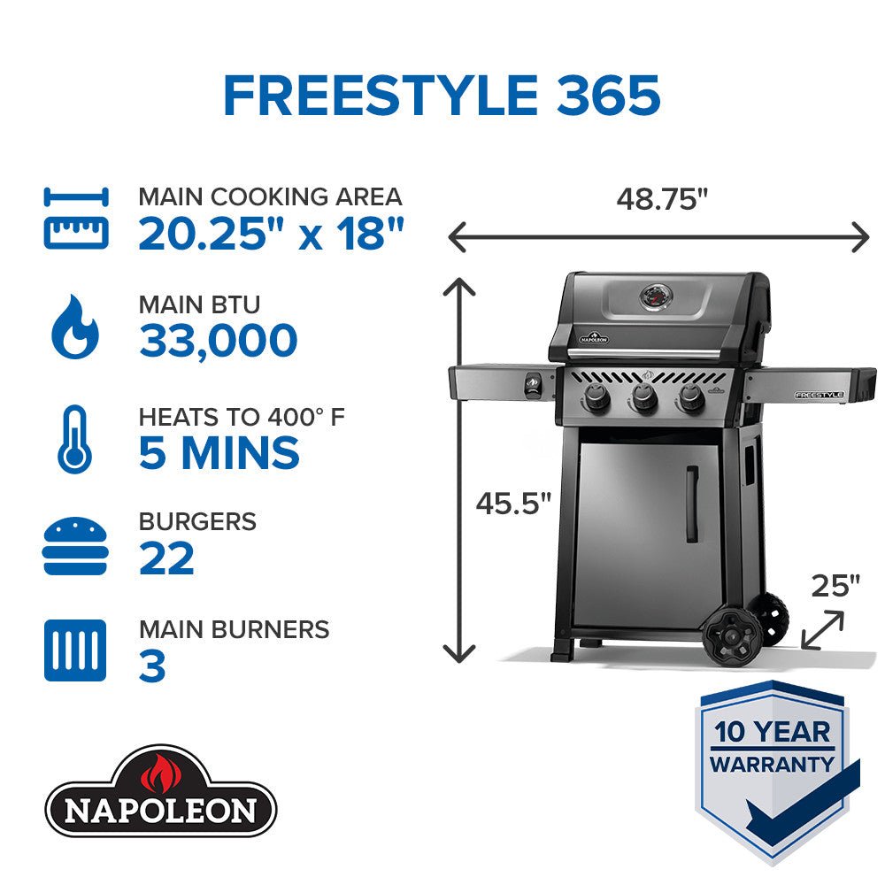 Napoleon Freestyle 365 3-Burner LPG Gas Grill