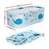 Weisshorn Foldable Bathtub PVC Spa Bucket Inflatable Cushion 134x65cm Blue - Outdoorium