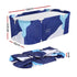 Weisshorn Foldable Bathtub PVC Spa Bucket Inflatable Cushion 134x65cm Navy Blue - Outdoorium