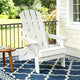 Gardeon Outdoor Chairs Folding Adirondack Beach Chair HDPE Sun Lounge Patio Furniture Garden White