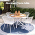 Gardeon 5PCS Outdoor Dining Set Table and Chairs Patio Garden Furniture Diamond