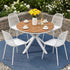 Gardeon 5PCS Outdoor Dining Set Table and Chairs Patio Garden Furniture Lattice