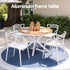 Gardeon 5PCS Outdoor Dining Set Table and Chairs Patio Garden Furniture Entwine