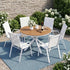 Gardeon 7PCS Outdoor Dining Set Table and Chairs Patio Garden Furniture Steel