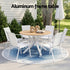 Gardeon 7PCS Outdoor Dining Set Table and Chairs Patio Garden Furniture Steel
