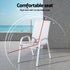 Gardeon 7PCS Outdoor Dining Set Table and Chairs Patio Garden Furniture Steel
